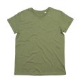 Men`s Organic Roll Sleeve T soft olive